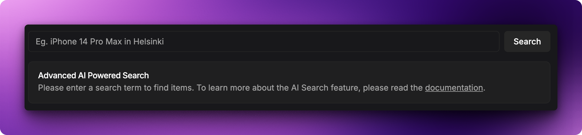 AI Search on Bettertori
